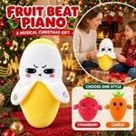 Fruit Beat Piano Plush Toy Touch Sensor Kids Interactive Musical Rhythm Gift UK