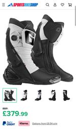 Gaerne GP1 LS motorcycle Race boots, Carbon Composite, size UK 9
