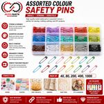 Small Safety Pins 27mm Metal Assorted Pins For Sewing Craft Hemming Dressmaking