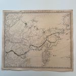 Antique Map. Eastern Siberia. Piadischev, Lutke. Engraved by J & C Walker. 1844