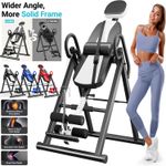 Heavy Duty Gravity Inversion Table Back Therapy Fitness Inverter Machine 300lbs