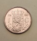 Netherlands coin,  1 Gulden,  1980
