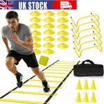 Fitness Training Equipment Exercise Hurdles Agility Ladder Set Football Master