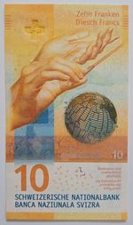 Swiss 10 Francs Banknote