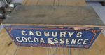 CADBURY'S COCOA ESSENCE Vintage wooden shop delivery BOX c1900
