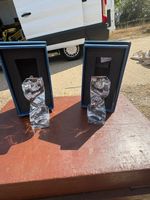 2 Pairs of Glass Candle stick holders
