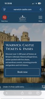 Warwick Castle Tickets Any Day Availablex5