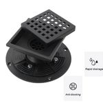 4 Inch Square Shower Drain Stainless Steel Floor Drain with Flange