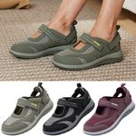 FitVille Womens Wide Fit Diabetic Sandals Casual Walking Flat Shoes for Outdoor