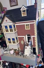 Beautiful Large Wooden Dolls House Complete with Accessories and Furniture