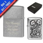 Personalised Engraved Engine Parts Official Zippo Windproof Lighter