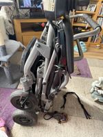 Quingo Connect Foldable Power Wheelchair, Joystick, Electric Battery, Black/Grey
