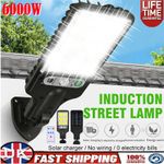 6000W LED Solar Street Wall Light PIR Motion Sensor Security Outdoor Garden Lamp
