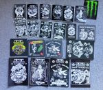 10x 2002 to 2025 Bushy's Isle of Man TT Stickers + Beer Mates + Postcards