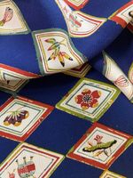 @scraps  14"x43" Japanese fabric silk kimono fabric/ batik, spinning, tea to G12