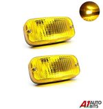 2X Yellow Lens Fog Marker Daytime Running Lights Lamp Dutch Swedish Retro Style