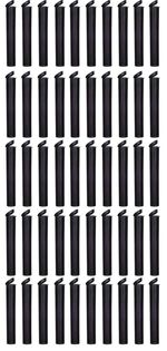 Squeeze Pop Top Container Tube 109mm (50 Count, Black)
