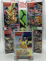 Pokémon Tcg Acrylic Booster Bundle Cases,5mm Thick, Magnetic Lid,U.V Resist 