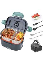 80W Electric Portable Heating Lunch Food Travel 80W 1.5L UK Plug Car Office Box