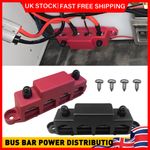 300A 12V-48V Power Distribution Block Heavy Duty Bus Bar Box M8*4 Terminal Studs