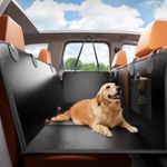 HiPetpy Dog Car Back Seat Cover Hard Bottom Extender Waterproof PU 59% Off UK