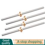 stainless steel T8-T36 left-hand threaded rod Trapezoidal lead screw, brass nut
