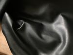 Soft smooth Black leather 1-1.3 mm thickness nappa various size pieces Grade A
