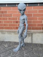 Life size Grey Alien 3FT Tall 3D Printed Alien Figure model decoration man cave