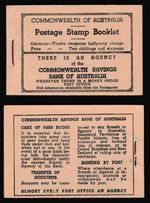 Australia Booklet 1942 2x6 George VI 2,5d Black on Buff Cover MNH aVF/XF A001
