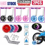 Kids Bike Training Wheels LED Flash Stabilisers For Bicycle 12 14 16 18 20 inch