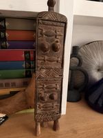 Vintage Hand Carved Woode African Dogon Tribe  Medicine Cabinet Figure 