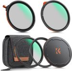 K&F Concept 82mm Magnetic Filter Kit CPL ND2-32 Black Diffusion 1/4 Nano-X
