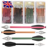  24X Mini Bow Bolts 6.3" Aluminum Arrow Screw Arrowhead Archery Hunting Shooting