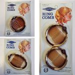 White Cloud Ring Comb Ponytail Holder Hair Clip Accessories Made In Hong Kong