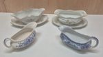 Set Of 4 Various Makers Gravy Boats Ceramic Porcelain Vintage