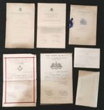 x7 MASONIC EPHEMERA Set 1940-60s Bombay India St George Caledonia LODGE ARCHIVE