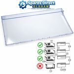 Genuine Beko Freezer Drawer TOP Front Flap CSG3582W / CSG3582DB Size 40CM X 17CM