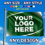 CUSTOM PRINTED PERSONALISED FLAG / BANNER | ANY SIZE - COLOUR | Free ANY DESIGN