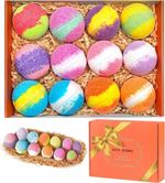 New 12 Pack Natural Bath Bombs Handmade Bubble Bath Gift Set Spa Relaxation New