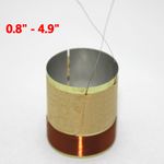 0.8" to 4.9" Speaker Voice Coils 2 Layer 8 Ohm ASV Aluminum Woofer Repair Parts