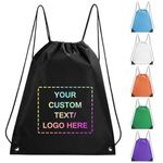 Personalised Drawstring Bag School PE Kit Custom Name Gym Swim Sports Kids Sack