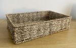RECTANGLE SEAGRASS STORAGE BASKET, 3 SIZES AVAILABLE