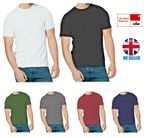 1 , 3 & 5 Pack Mens T-Shirt  Cotton Plain Tee Shirts T Shirt Round Neck Lot