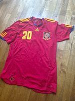 adidas Spain 2009 Home Football Shirt Red Size M #20 Short Sleeve