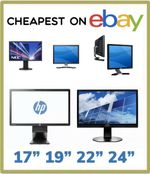 CHEAP 19" 22" 24" PC COMPUTER MONITOR VGA FLAT SCREEN DISPLAY MAJOR BRANDS LEADS