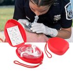CPR Resuscitation Mask Reusable Emergency Face Mask FirstAid Rescue Mouth Shield