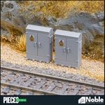 Model Railway Scenery Lineside Electrical Cabinet OO gauge 1:76 (Pack of 4)