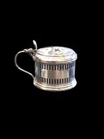 1935 Birmingham Sterling Silver Mustard Pot by I S Greenberg & Co