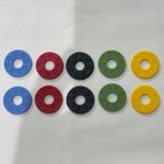 Guitar Strap Locks - Rubber Strap Stoppers Washers (4 Colours)