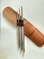 Travel Brash Set Watercolour Artists Pocket Paint In Protective Case